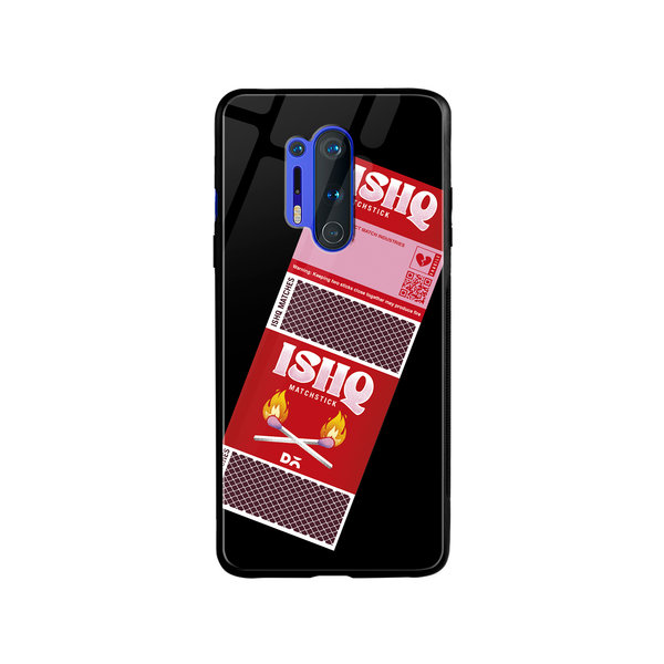 

DailyObjects Ishq Matchsticks Glass Case Cover For OnePlus 8 Pro