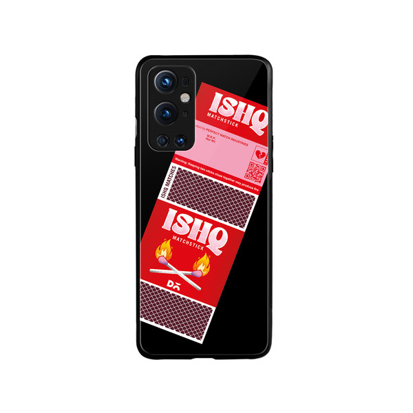

DailyObjects Ishq Matchsticks Glass Case Cover For OnePlus 9 Pro