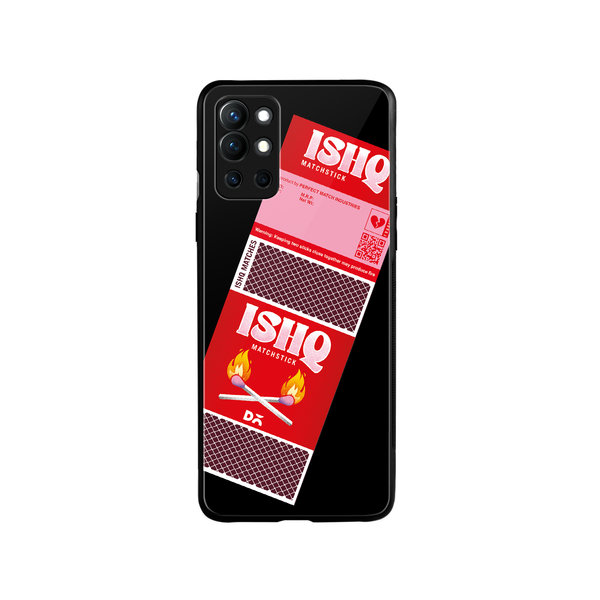 

DailyObjects Ishq Matchsticks Glass Case Cover For OnePlus 9R