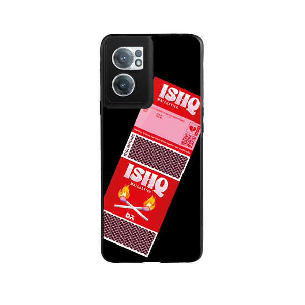 

DailyObjects Ishq Matchsticks Glass Case Cover For OnePlus Nord CE 2