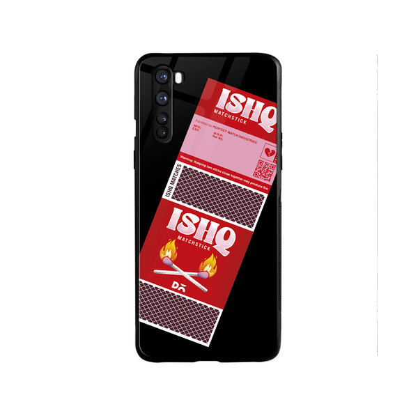 

DailyObjects Ishq Matchsticks Glass Case Cover For OnePlus Nord