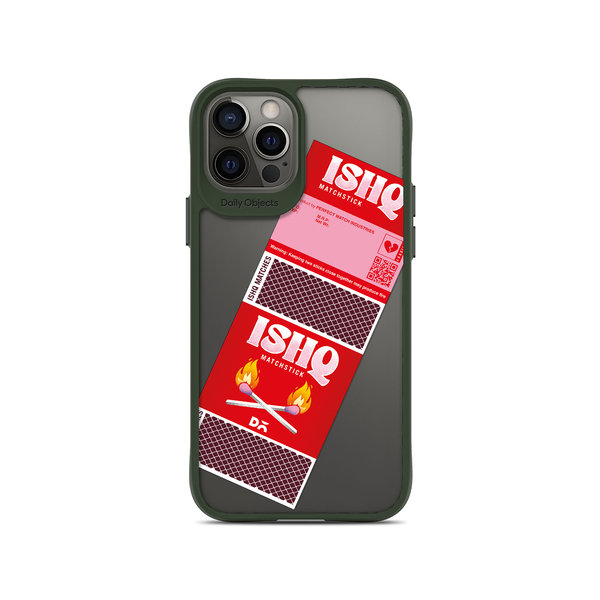 

DailyObjects Ishq Matchsticks Green Hybrid Clear Case Cover For iPhone 12 Pro Max