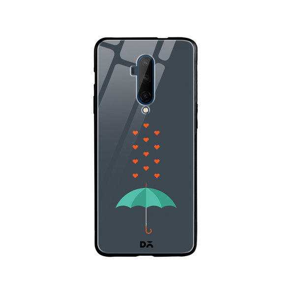 

DailyObjects Its Raining Hearts Glass Case Cover For OnePlus 7T Pro