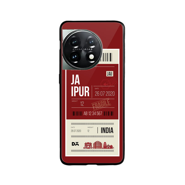 

DailyObjects Jaipur City Tag Glass Case Cover For OnePlus 11 5G