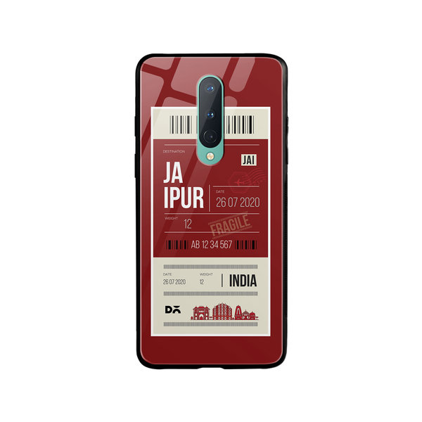 

DailyObjects Jaipur City Tag Glass Case Cover For OnePlus 8