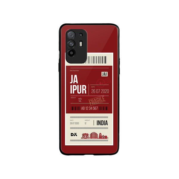 

DailyObjects Jaipur City Tag Glass Case Cover For Oppo F19 Pro Plus