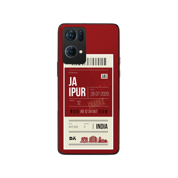 

DailyObjects Jaipur City Tag Glass Case Cover For Oppo Reno 7 Pro