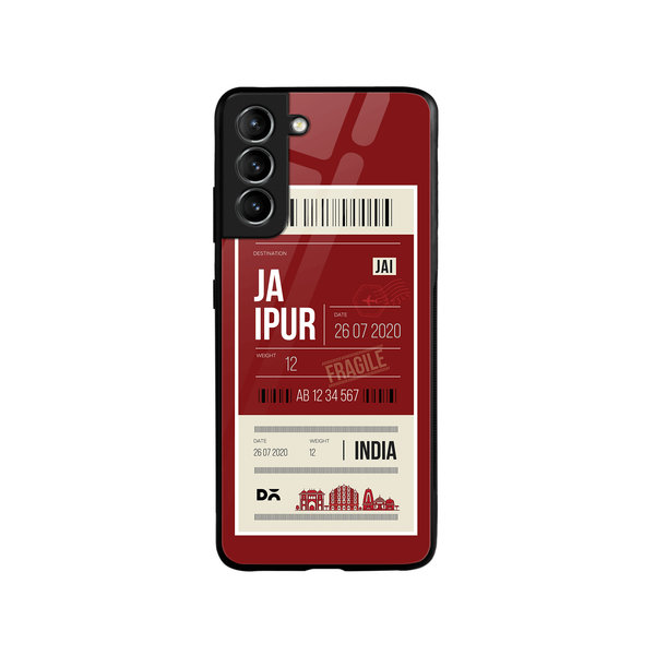 

DailyObjects Jaipur City Tag Glass Case Cover For Samsung Galaxy S21 FE