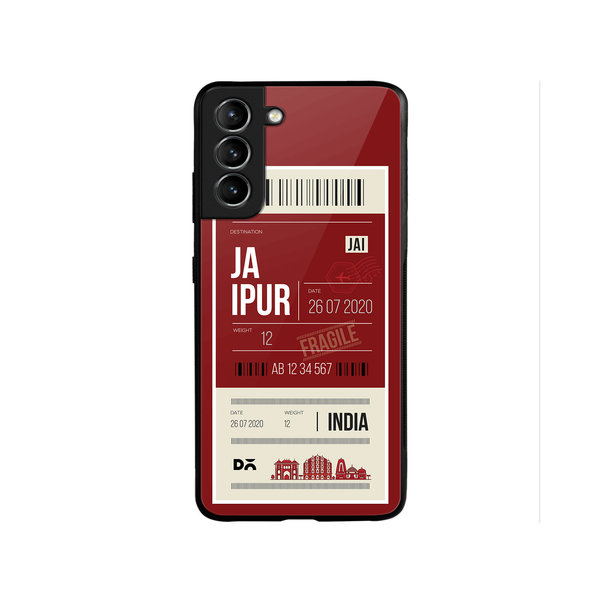 

DailyObjects Jaipur City Tag Glass Case Cover For Samsung Galaxy S22 Plus