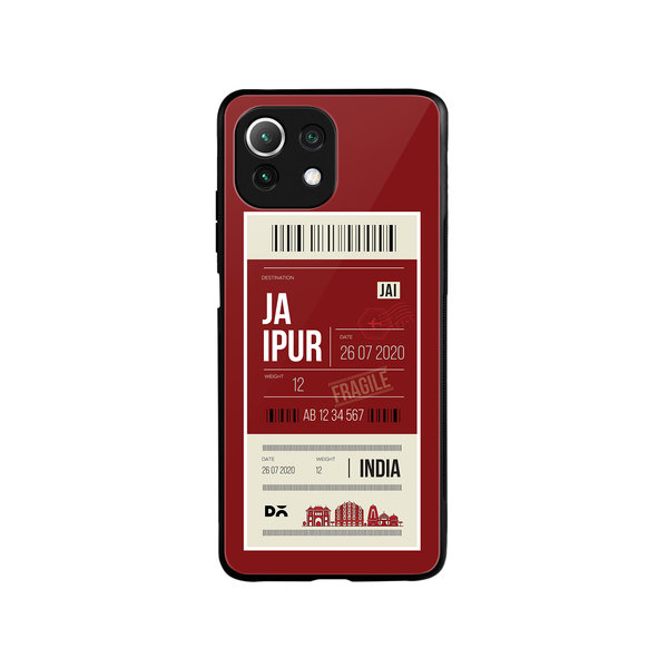 

DailyObjects Jaipur City Tag Glass Case Cover For Xiaomi Mi 11 Lite