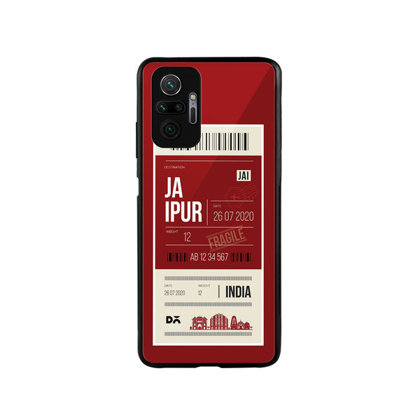 

DailyObjects Jaipur City Tag Glass Case Cover For Xiaomi Redmi Note 10 Pro
