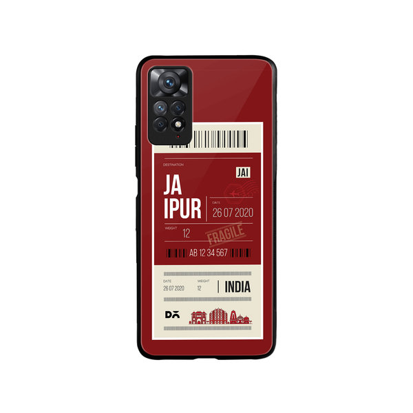 

DailyObjects Jaipur City Tag Glass Case Cover For Xiaomi Redmi Note 11 Pro
