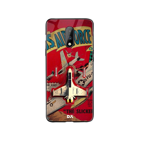 

DailyObjects Jet Ranger Glass Case Cover For OnePlus 7