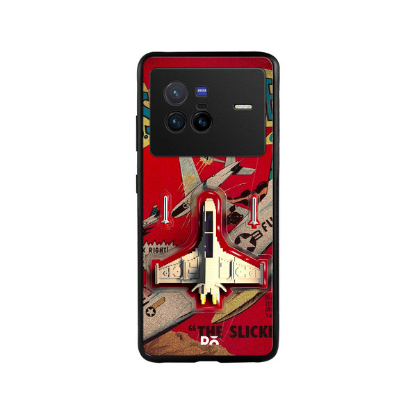 

DailyObjects Jet Ranger Glass Case Cover For Vivo X80