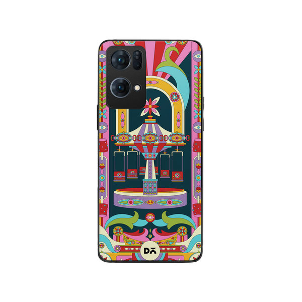 

DailyObjects Jhoola Mela Glass Case Cover For Oppo Reno 7 Pro