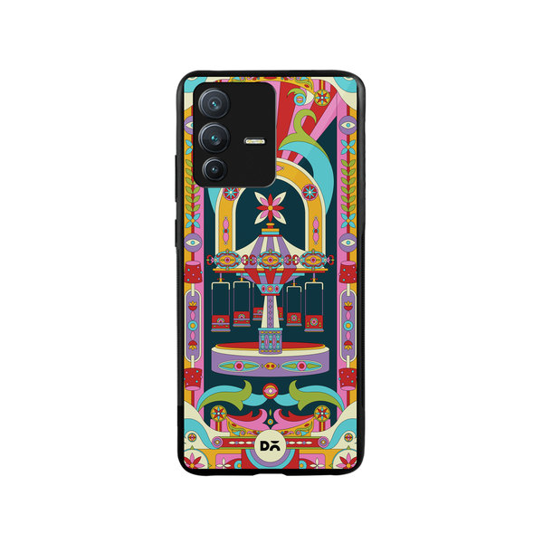 

DailyObjects Jhoola Mela Glass Case Cover For Vivo V23