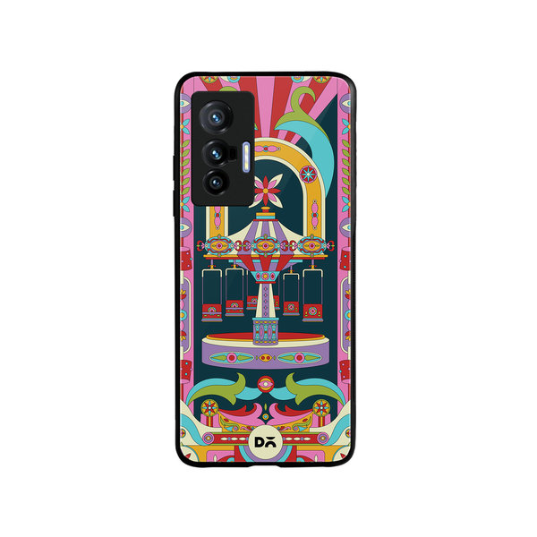 

DailyObjects Jhoola Mela Glass Case Cover For Vivo X70