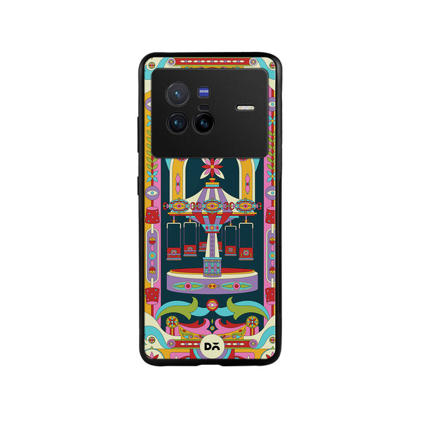 

DailyObjects Jhoola Mela Glass Case Cover For Vivo X80