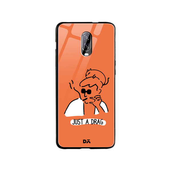 DailyObjects Just A Drg Glass Case Cover For OnePlus 7