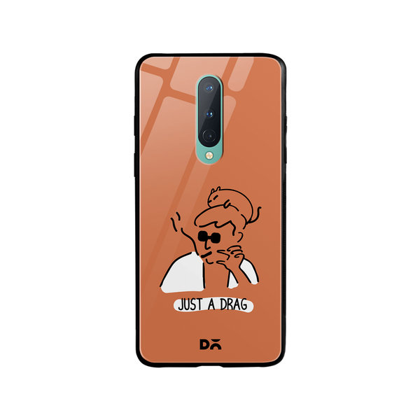 

DailyObjects Just A Drag Glass Case Cover For OnePlus 8