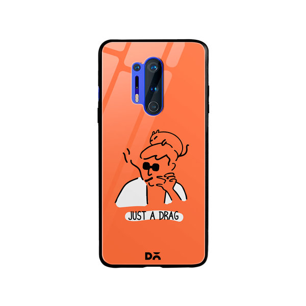 

DailyObjects Just A Drag Glass Case Cover For OnePlus 8 Pro