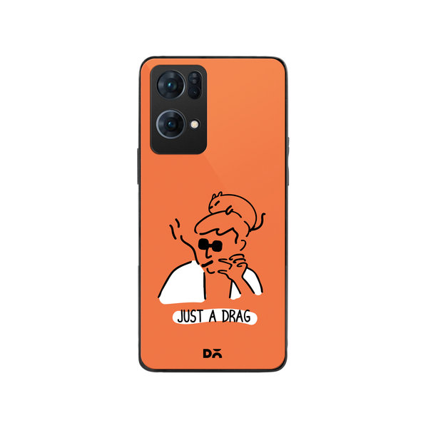 

DailyObjects Just A Drag Glass Case Cover For Oppo Reno 7 Pro