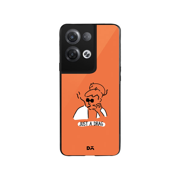 

DailyObjects Just A Drag Glass Case Cover For Oppo Reno 8