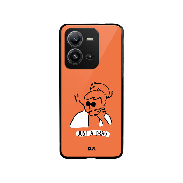 

DailyObjects Just A Drag Glass Case Cover For Vivo V25