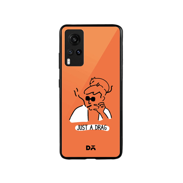 DailyObjects Just A Drag Glass Case Cover For Vivo X60