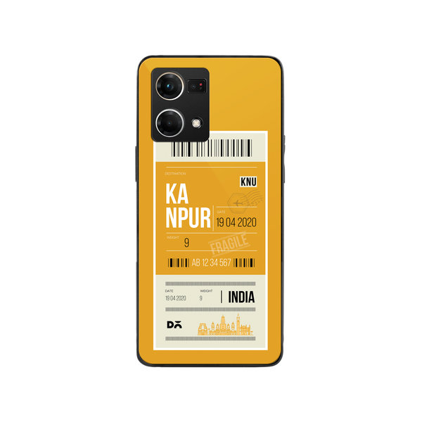 

DailyObjects Kanpur City Tag Glass Case Cover For Oppo F21 Pro