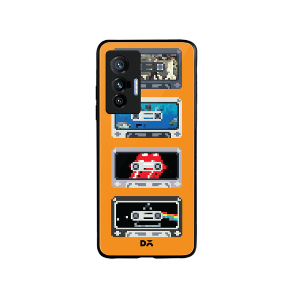 

DailyObjects Kidcassette Glass Case Cover For Vivo X70