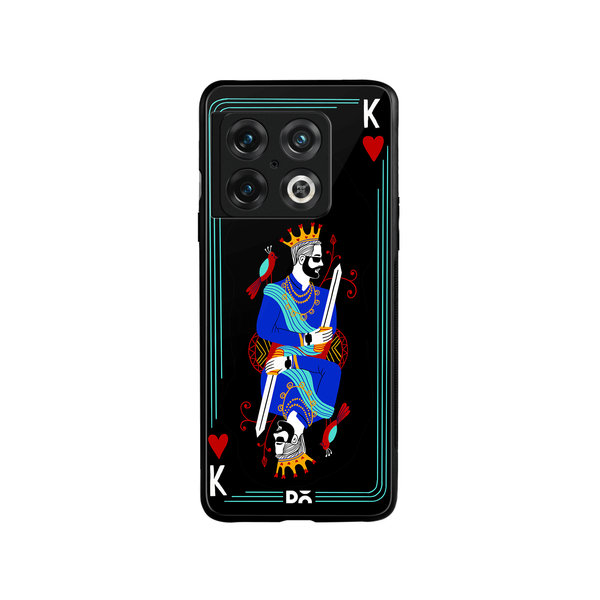 

DailyObjects King Of Hearts Glass Case Cover For OnePlus 10 Pro