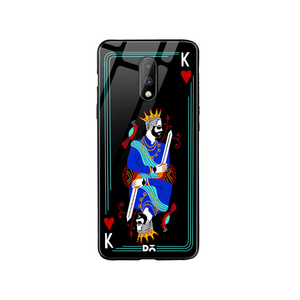 

DailyObjects King Of Hearts Glass Case Cover For OnePlus 7