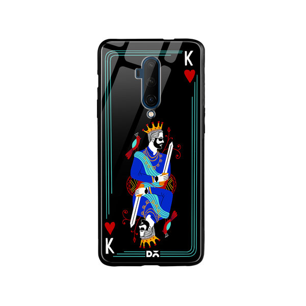 

DailyObjects King Of Hearts Glass Case Cover For OnePlus 7T Pro