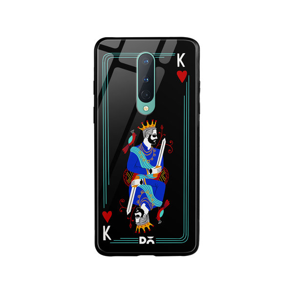 

DailyObjects King Of Hearts Glass Case Cover For OnePlus 8