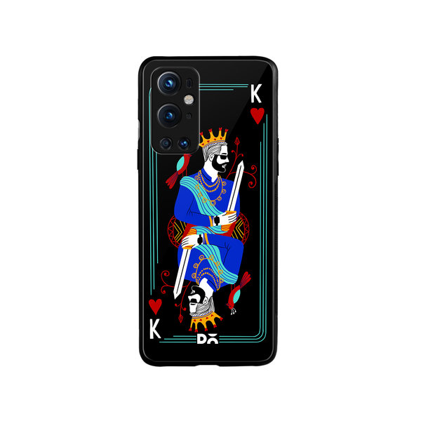 

DailyObjects King Of Hearts Glass Case Cover For OnePlus 9 Pro