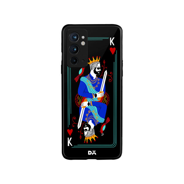 

DailyObjects King Of Hearts Glass Case Cover For OnePlus 9RT
