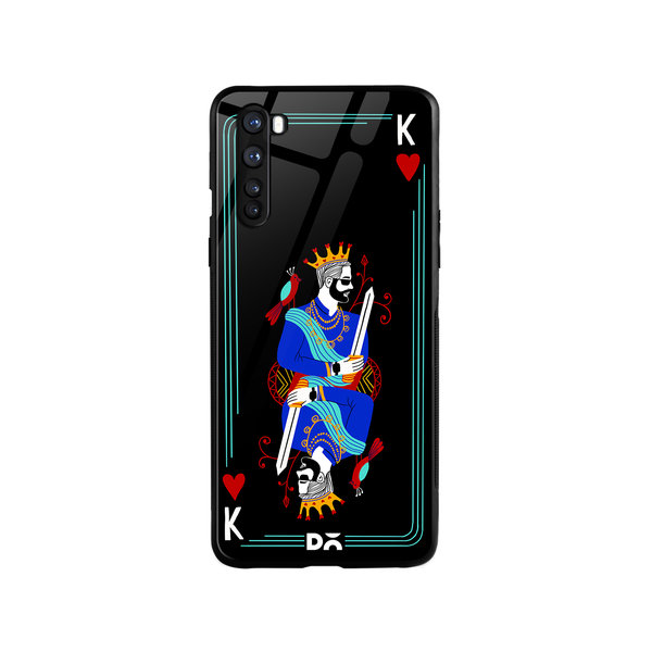 

DailyObjects King Of Hearts Glass Case Cover For OnePlus Nord