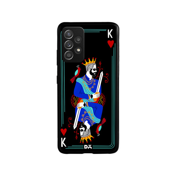 

DailyObjects King Of Hearts Glass Case Cover For Samsung Galaxy A52