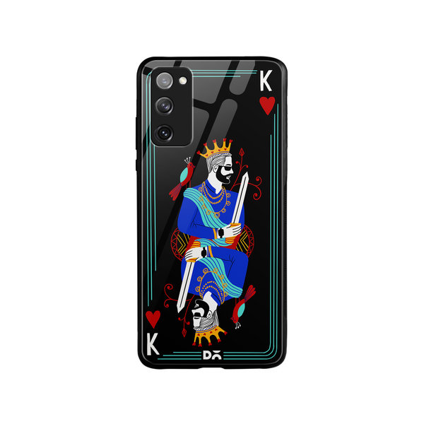 

DailyObjects King Of Hearts Glass Case Cover For Samsung Galaxy S20 FE