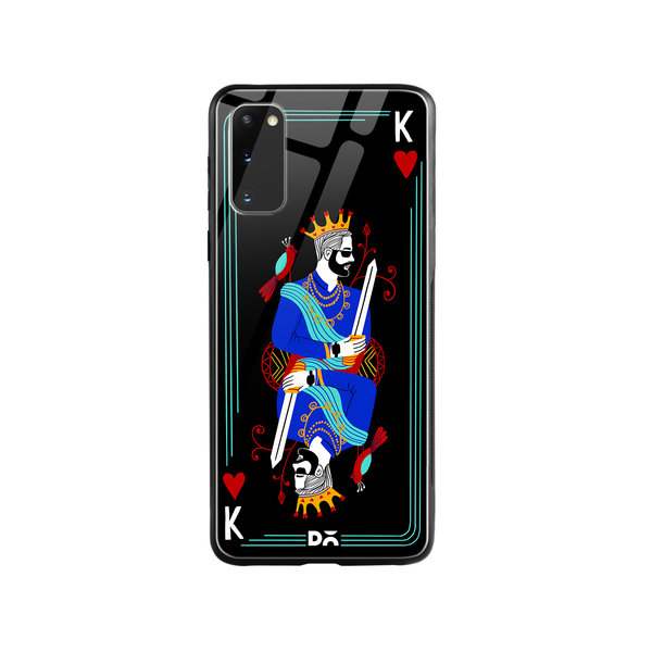 

DailyObjects King Of Hearts Glass Case Cover For Samsung Galaxy S20