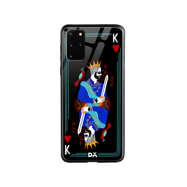 

DailyObjects King Of Hearts Glass Case Cover For Samsung Galaxy S20 Plus