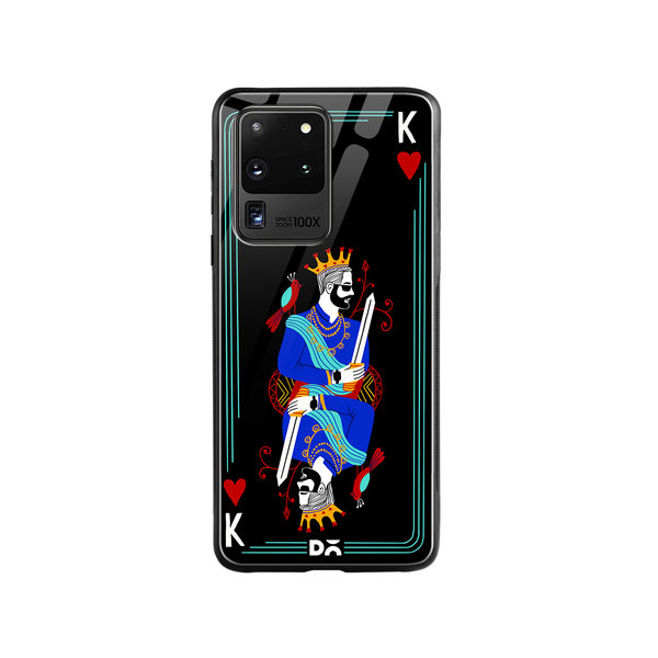 

DailyObjects King Of Hearts Glass Case Cover For Samsung Galaxy S20 Ultra