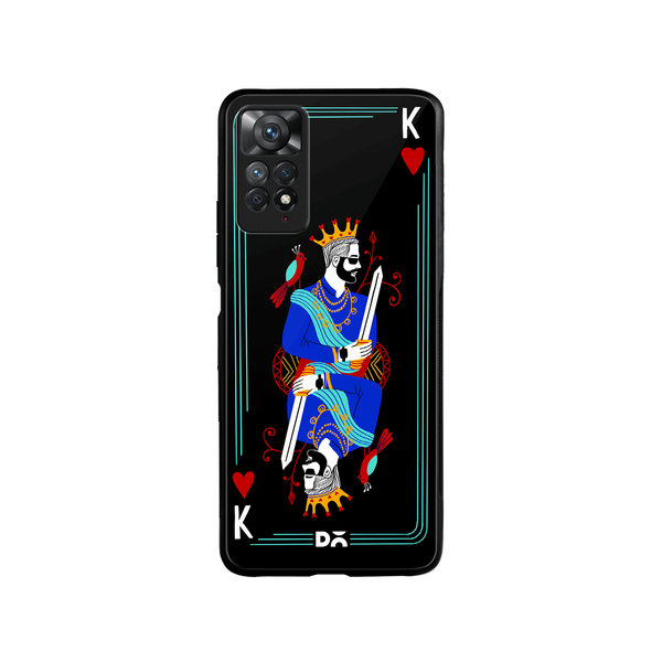 

DailyObjects King Of Hearts Glass Case Cover For Xiaomi Redmi Note 11 Pro