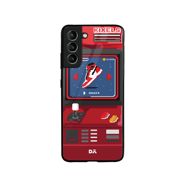 

DailyObjects Kixel Arcade 1.0 Glass Case Cover For Samsung Galaxy S21 FE