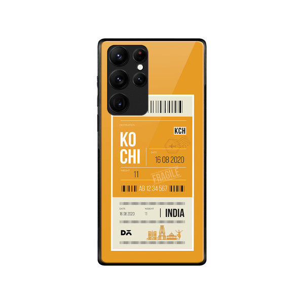 

DailyObjects Kochi City Tag Glass Case Cover For Samsung Galaxy S22 Ultra
