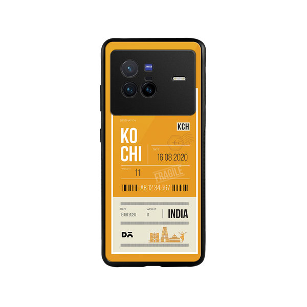 

DailyObjects Kochi City Tag Glass Case Cover For Vivo X80
