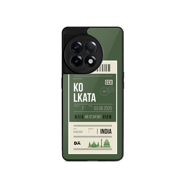 

DailyObjects Kolkata City Tag Glass Case Cover For OnePlus 11R