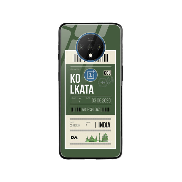 

DailyObjects Kolkata City Tag Glass Case Cover For OnePlus 7T