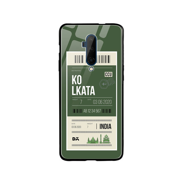 

DailyObjects Kolkata City Tag Glass Case Cover For OnePlus 7T Pro